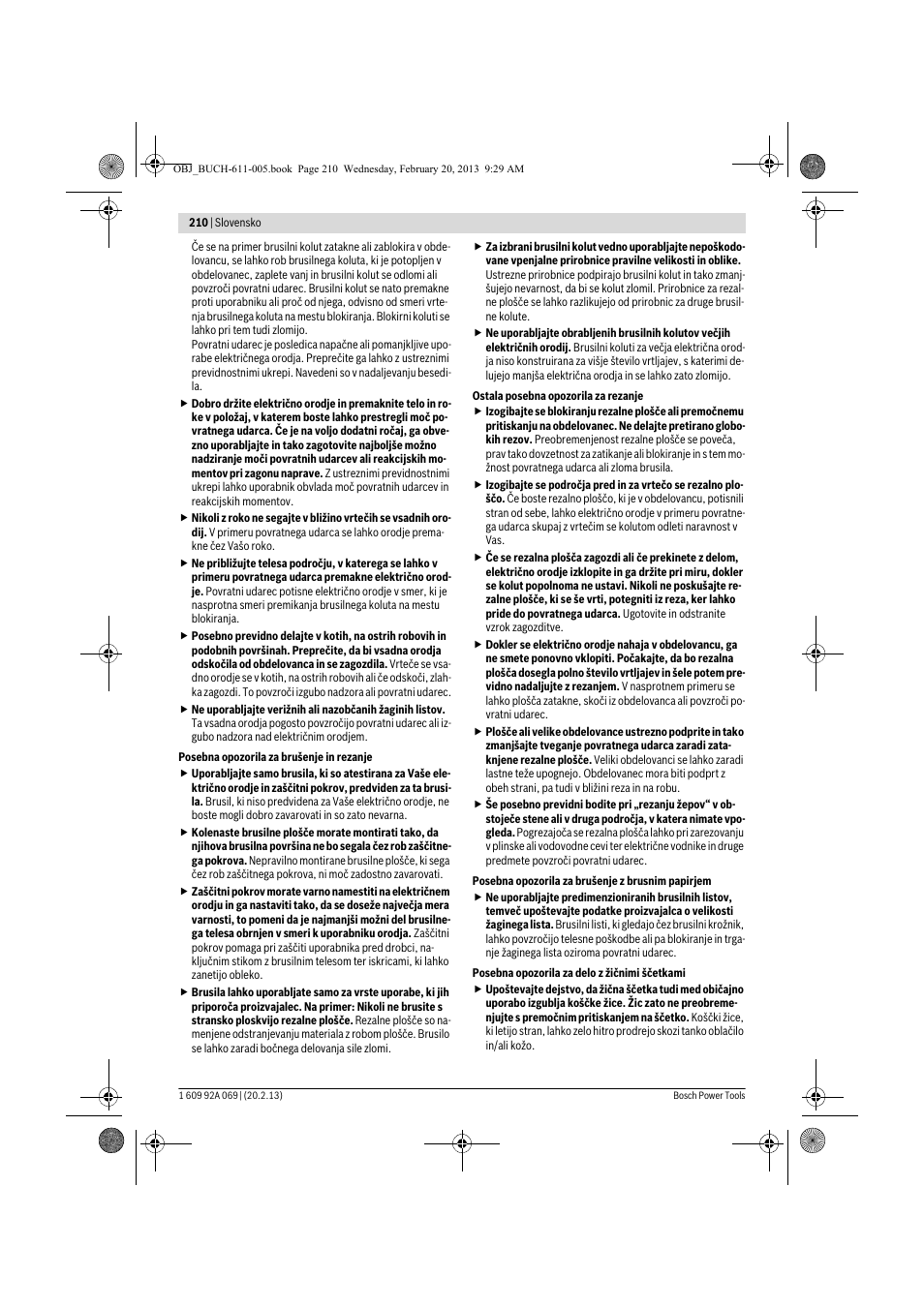 Bosch GWS 14-125 Inox Professional User Manual | Page 209 / 270