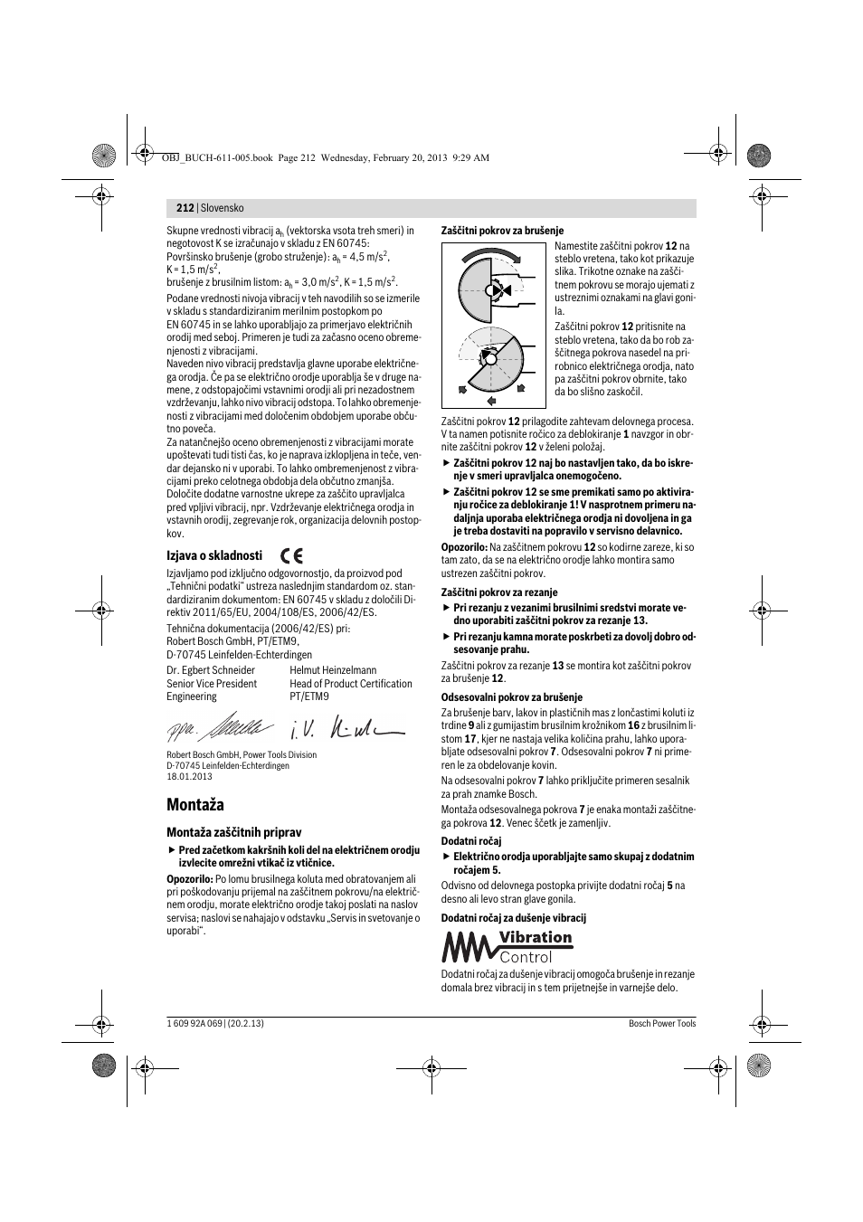 Montaža | Bosch GWS 14-125 Inox Professional User Manual | Page 211 / 270