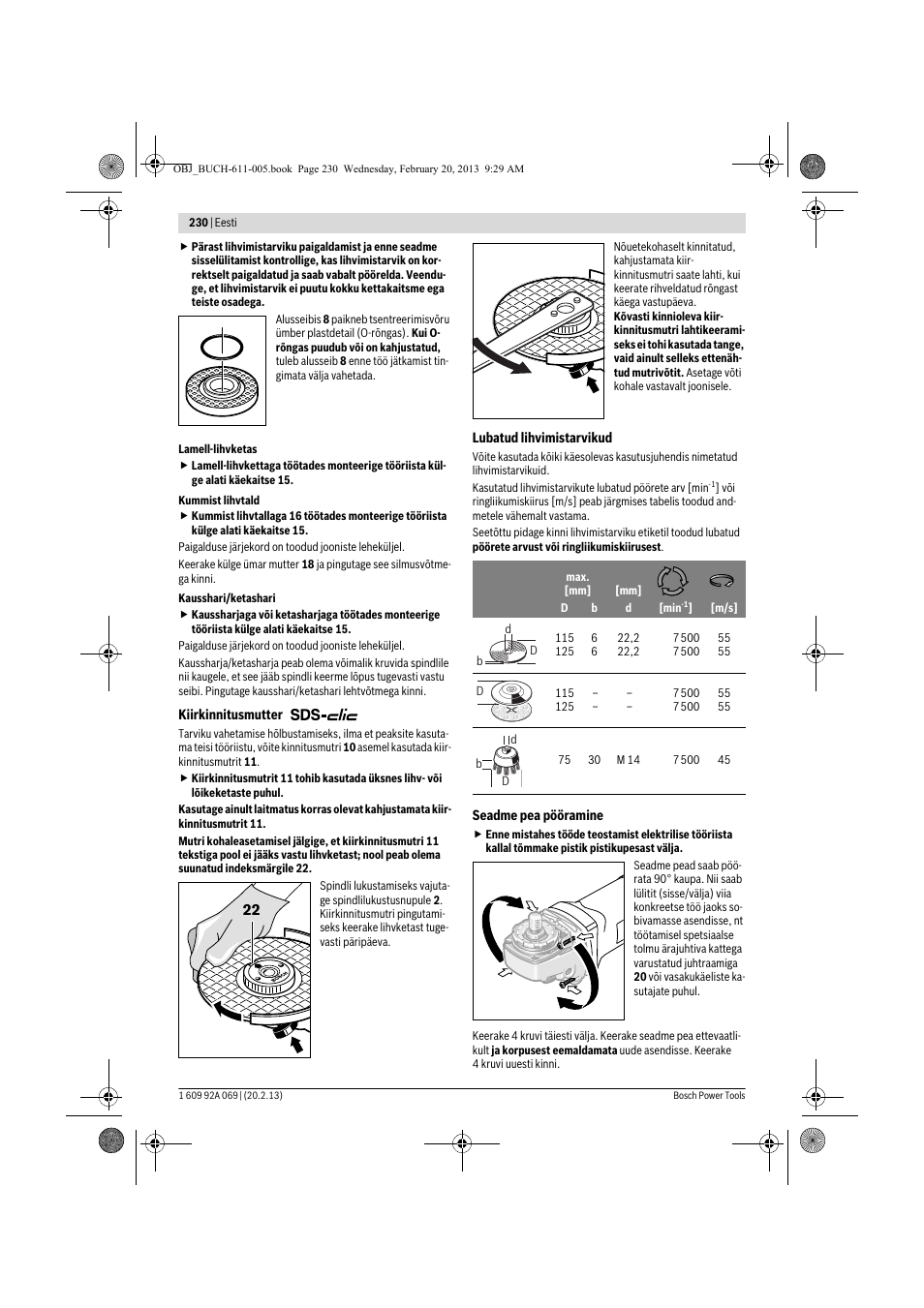 Bosch GWS 14-125 Inox Professional User Manual | Page 229 / 270