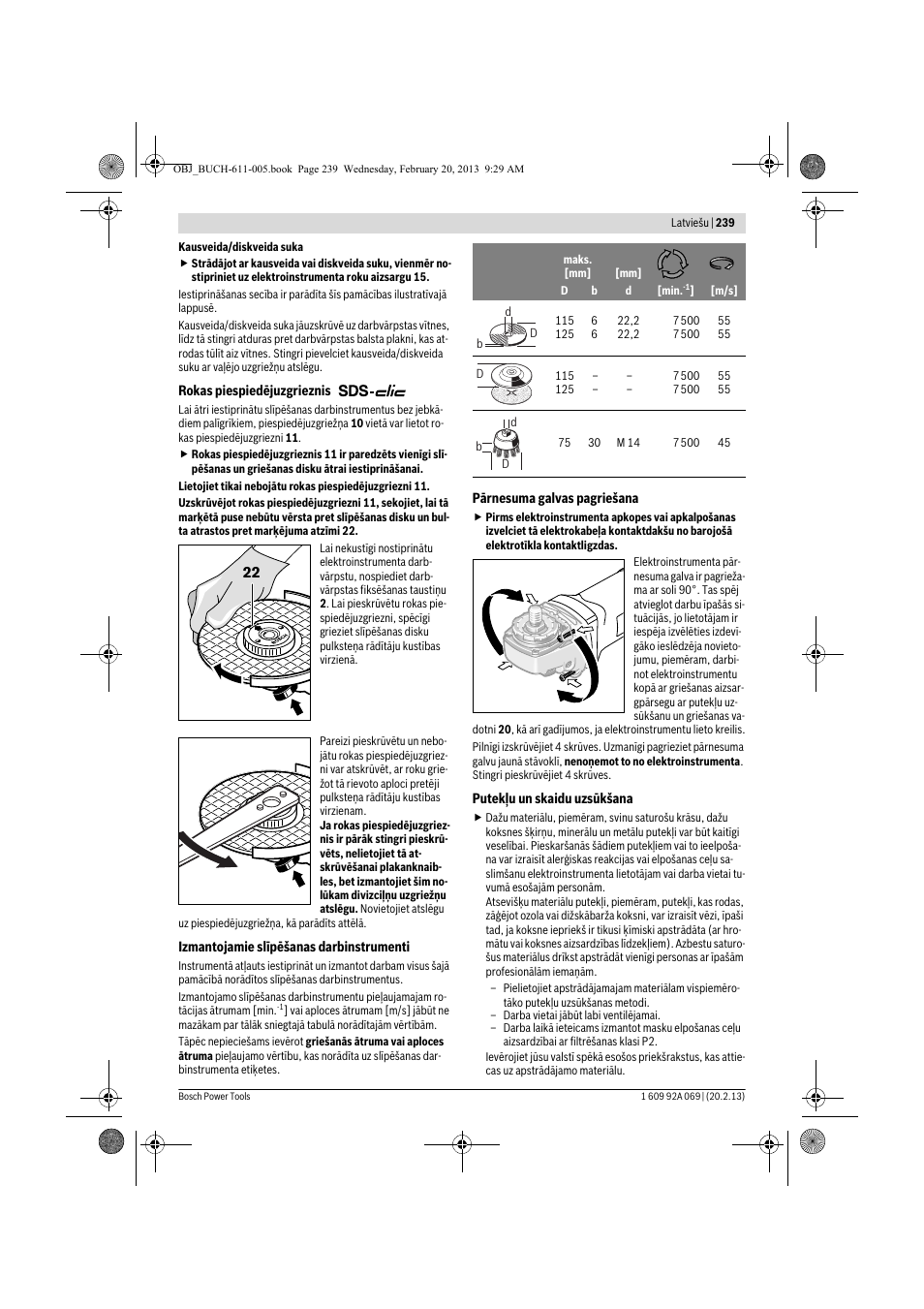 Bosch GWS 14-125 Inox Professional User Manual | Page 238 / 270