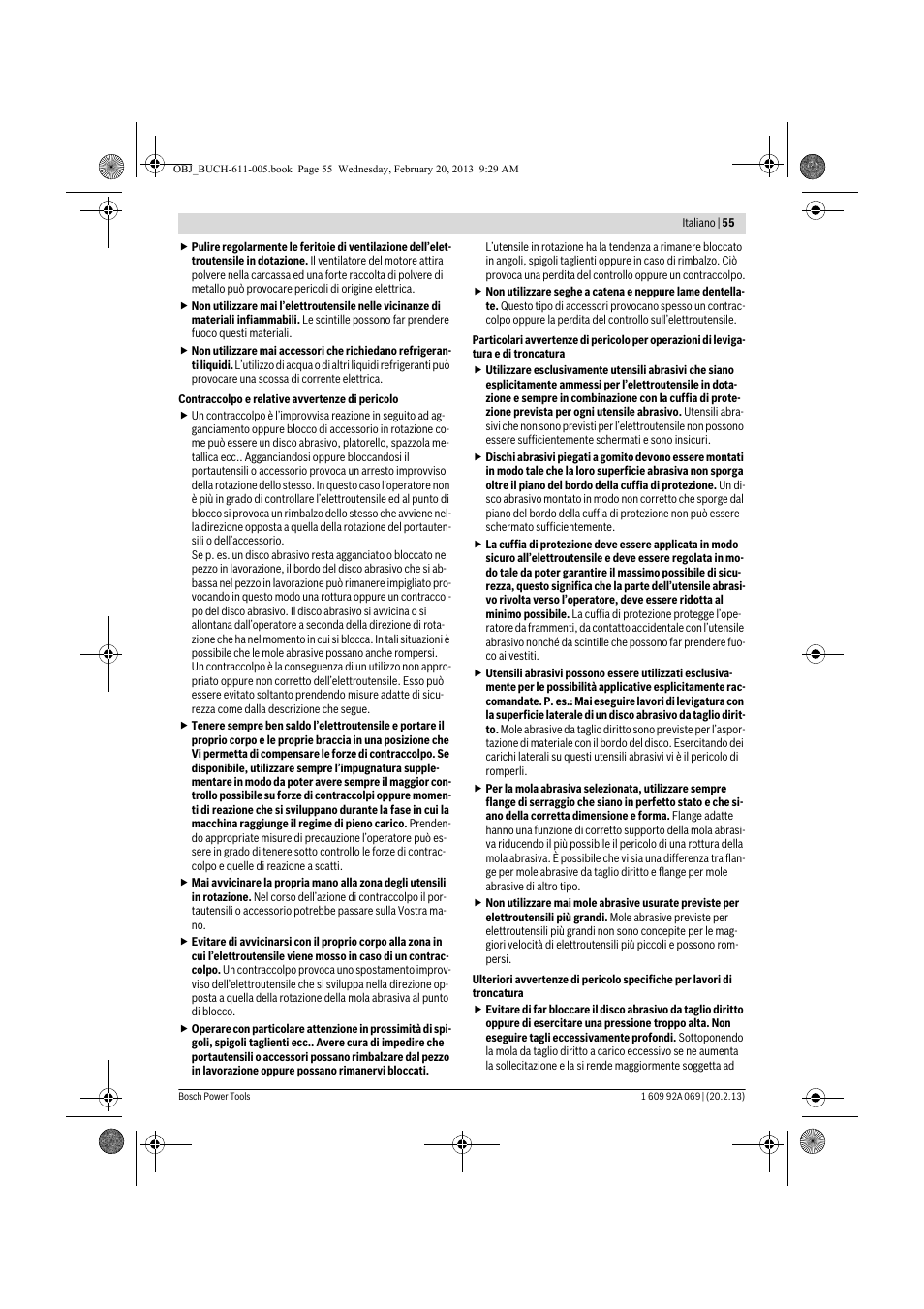 Bosch GWS 14-125 Inox Professional User Manual | Page 54 / 270