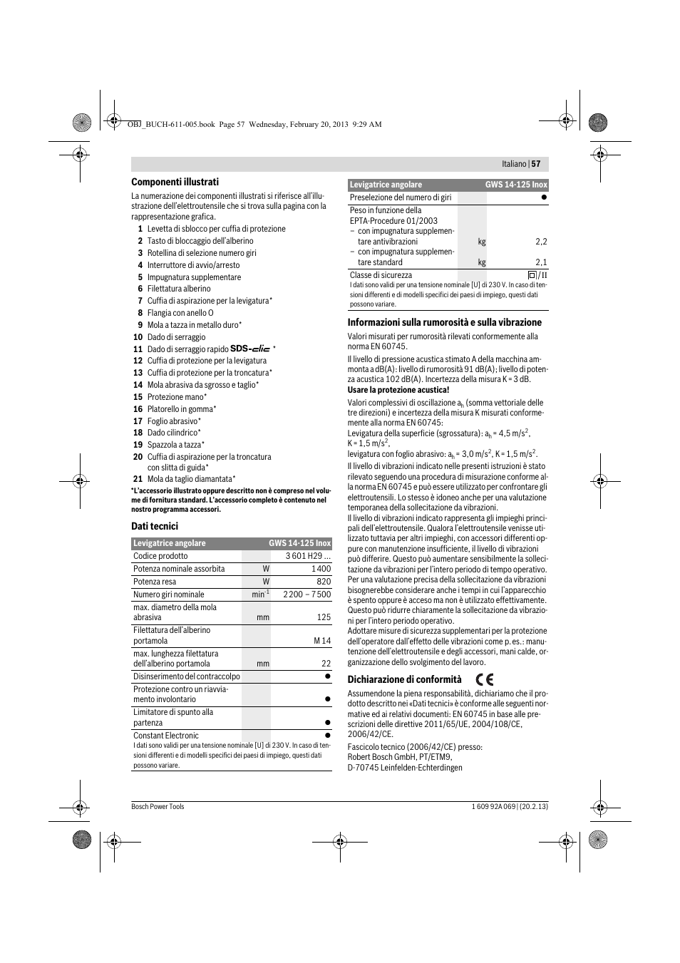 Bosch GWS 14-125 Inox Professional User Manual | Page 56 / 270