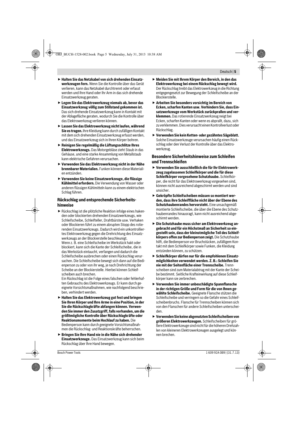 Bosch GWS 24-230 LVI Professional User Manual | Page 5 / 259