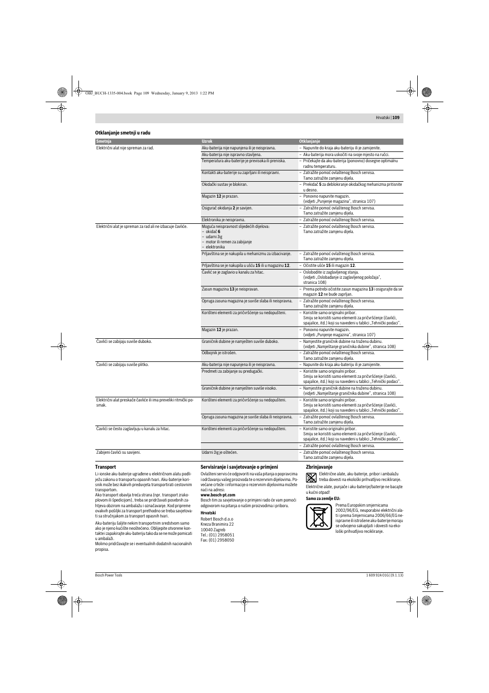 Bosch GSK 18 V-LI Professional User Manual | Page 109 / 130