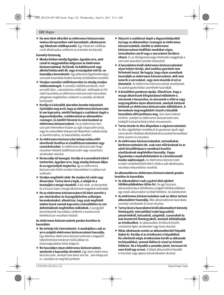 Bosch GSR 36 V-LI Professional User Manual | Page 122 / 217