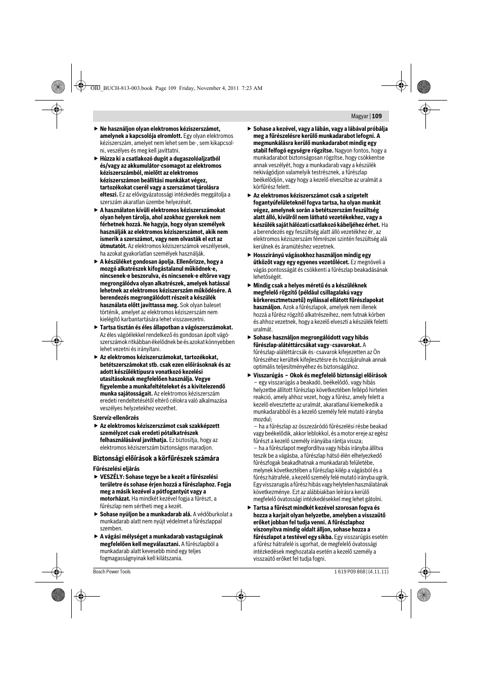 Bosch GKS 190 Professional User Manual | Page 109 / 193