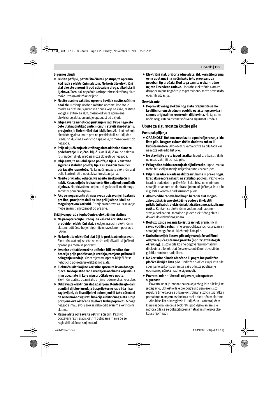 Bosch GKS 190 Professional User Manual | Page 155 / 193