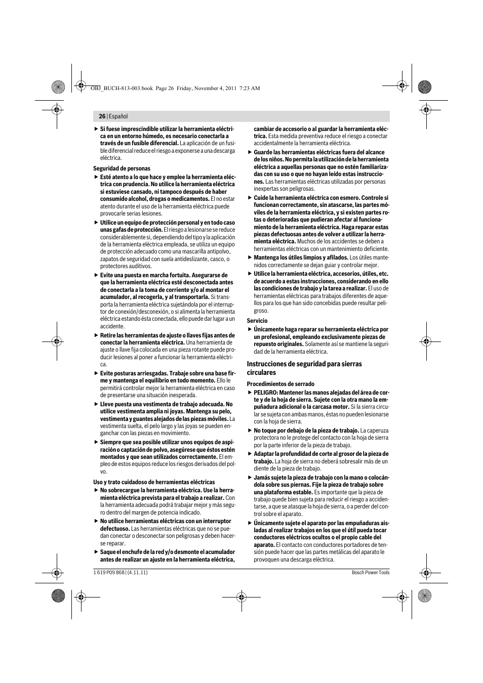 Bosch GKS 190 Professional User Manual | Page 26 / 193