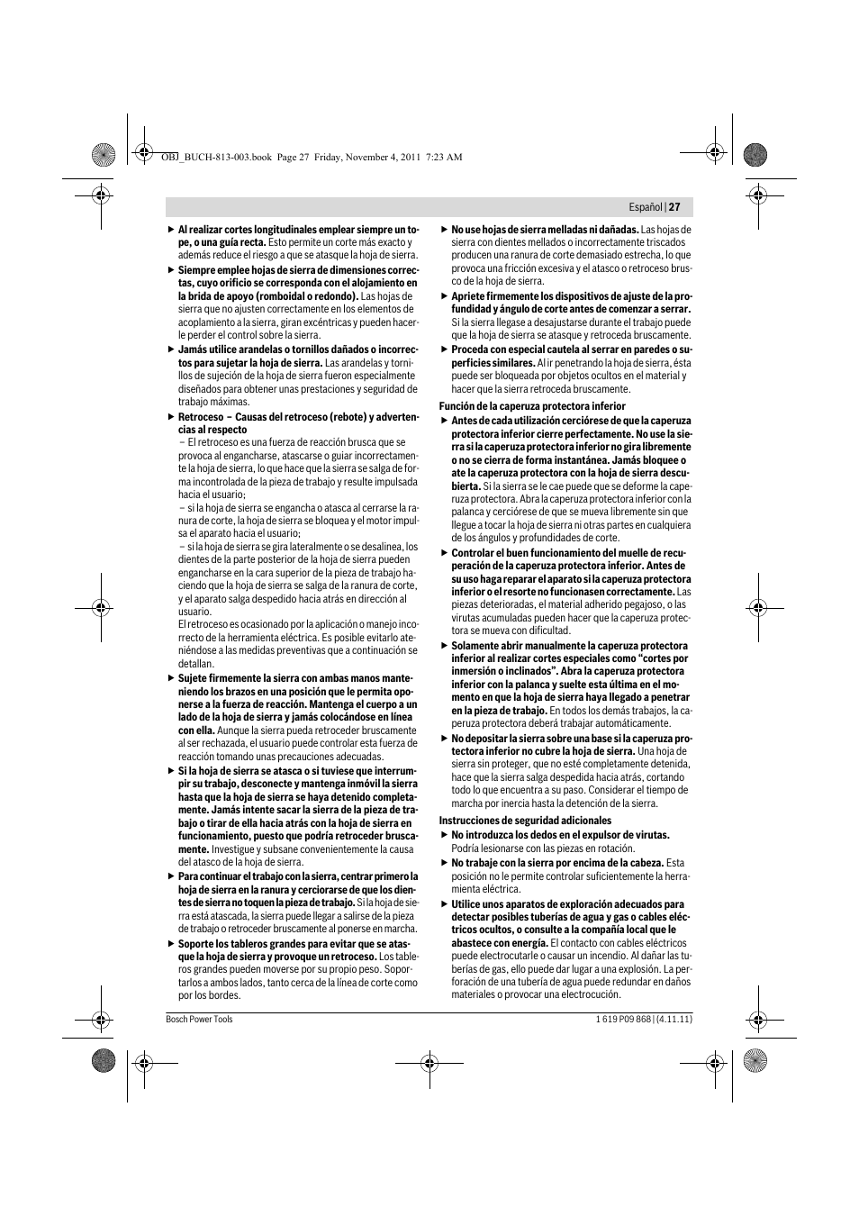 Bosch GKS 190 Professional User Manual | Page 27 / 193
