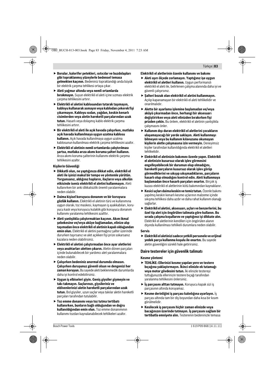 Bosch GKS 190 Professional User Manual | Page 83 / 193