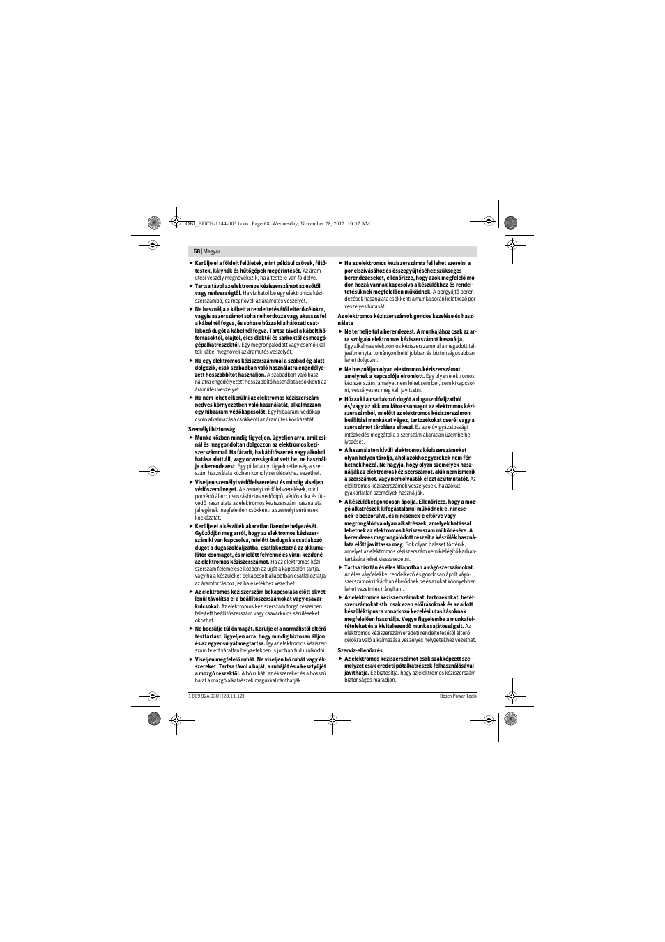 Bosch GSH 27 VC Professional User Manual | Page 68 / 119