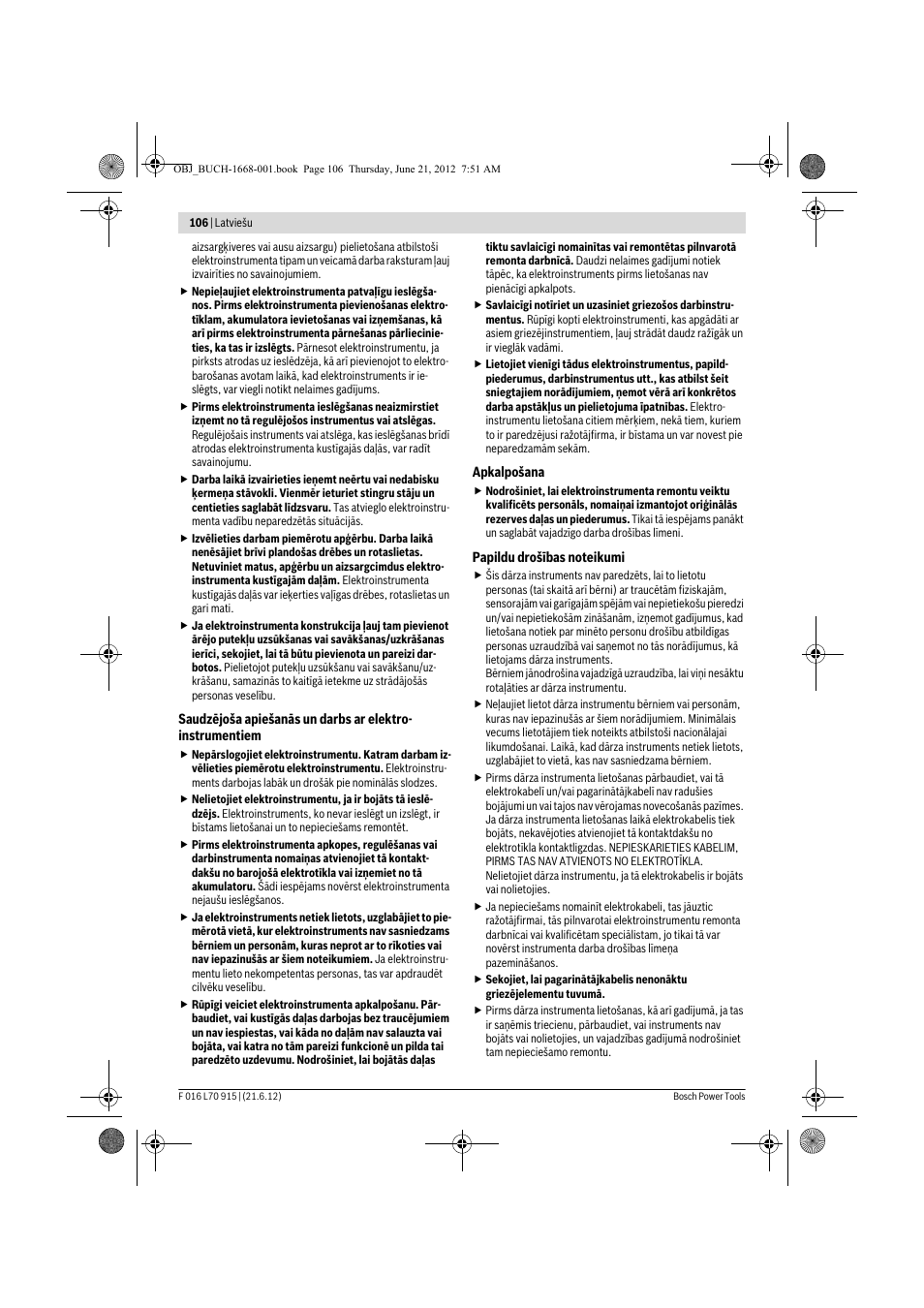 Bosch AMW 10 User Manual | Page 106 / 124