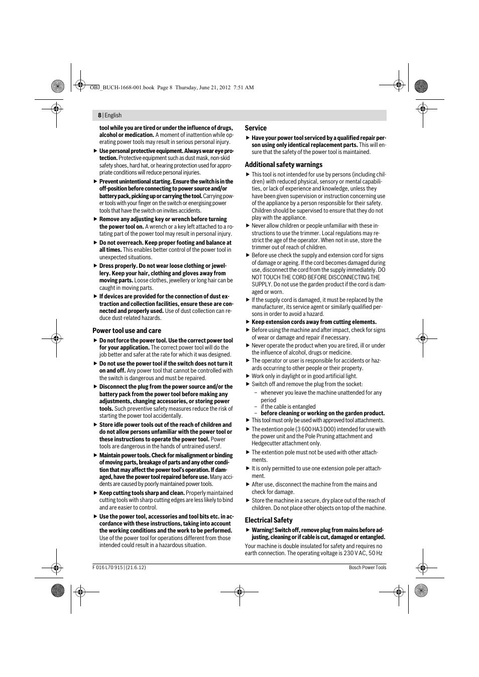 Bosch AMW 10 User Manual | Page 8 / 124
