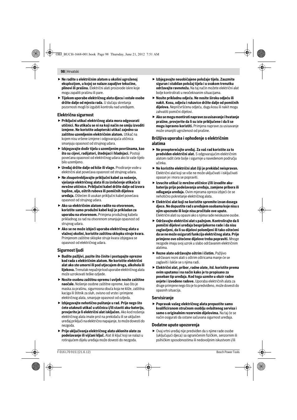 Bosch AMW 10 User Manual | Page 98 / 124