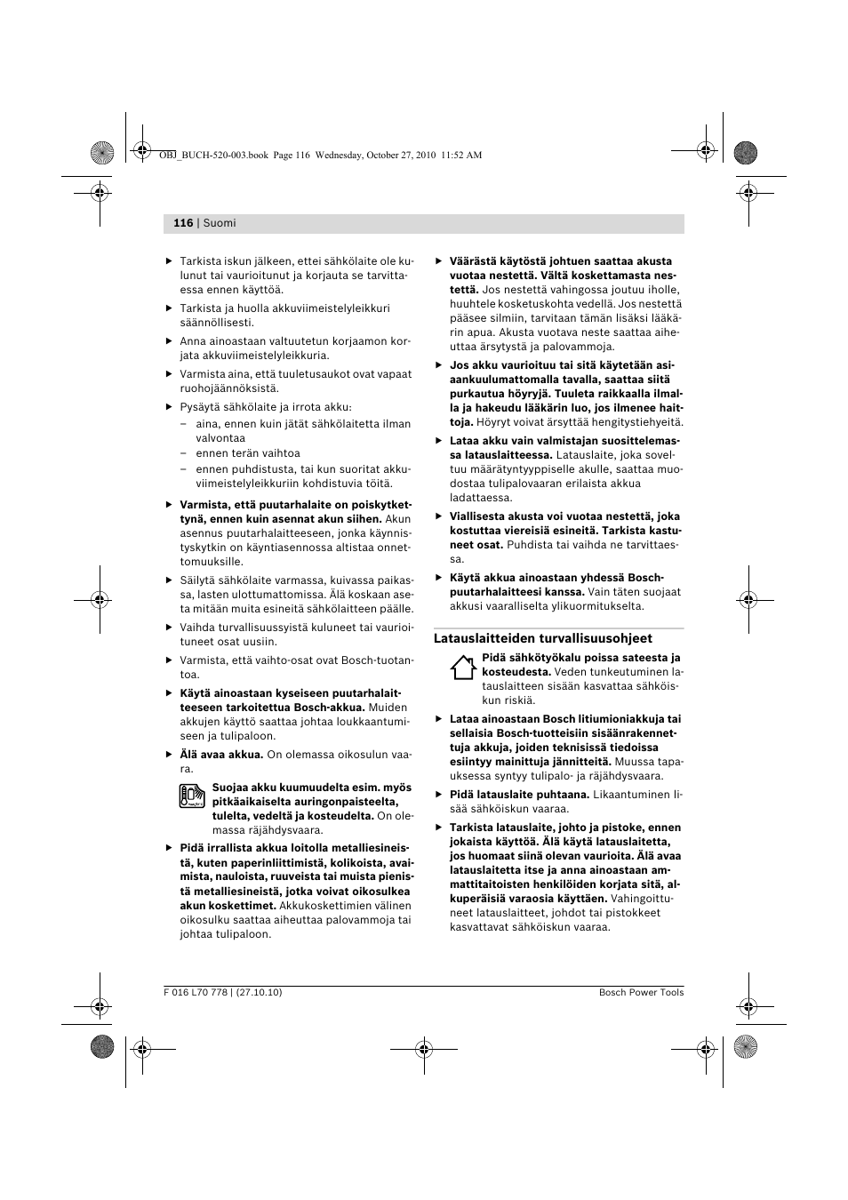 Bosch ART 23 LI User Manual | Page 116 / 297