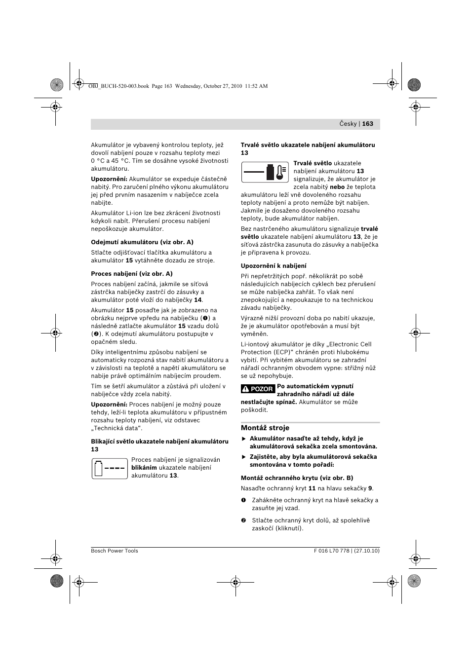 Bosch ART 23 LI User Manual | Page 163 / 297