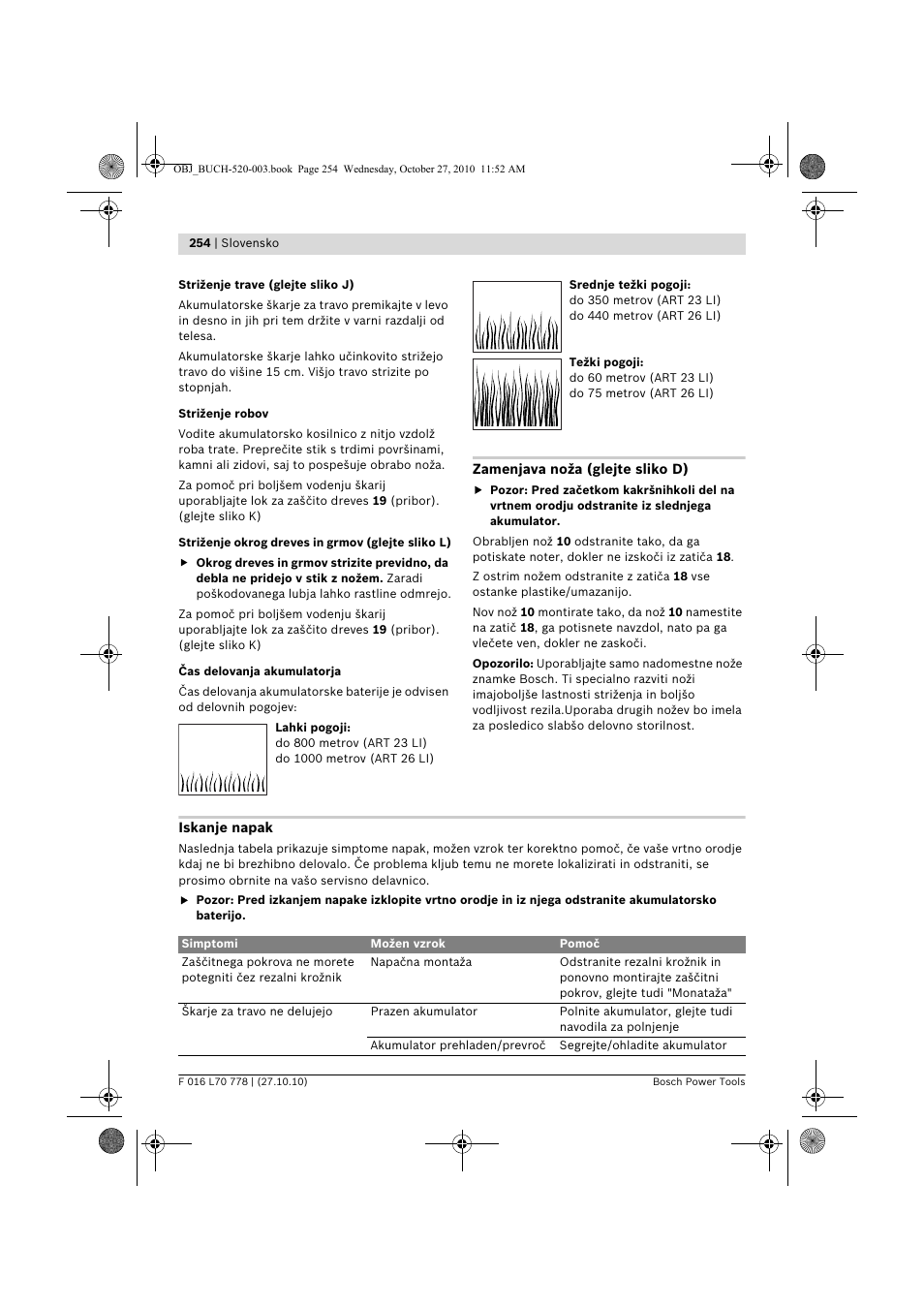 Bosch ART 23 LI User Manual | Page 254 / 297