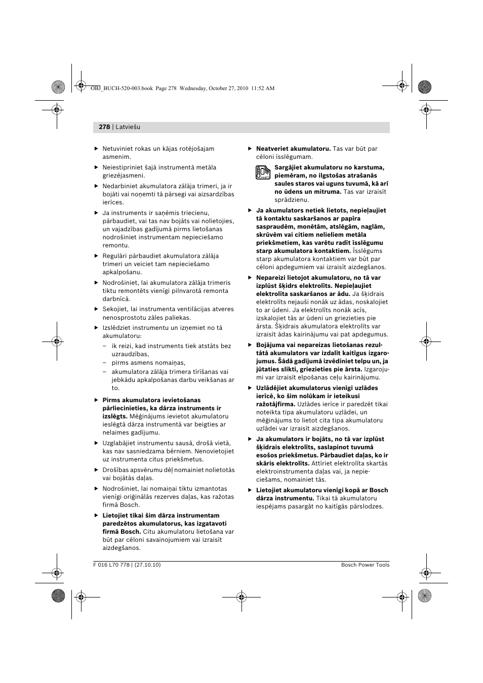 Bosch ART 23 LI User Manual | Page 278 / 297