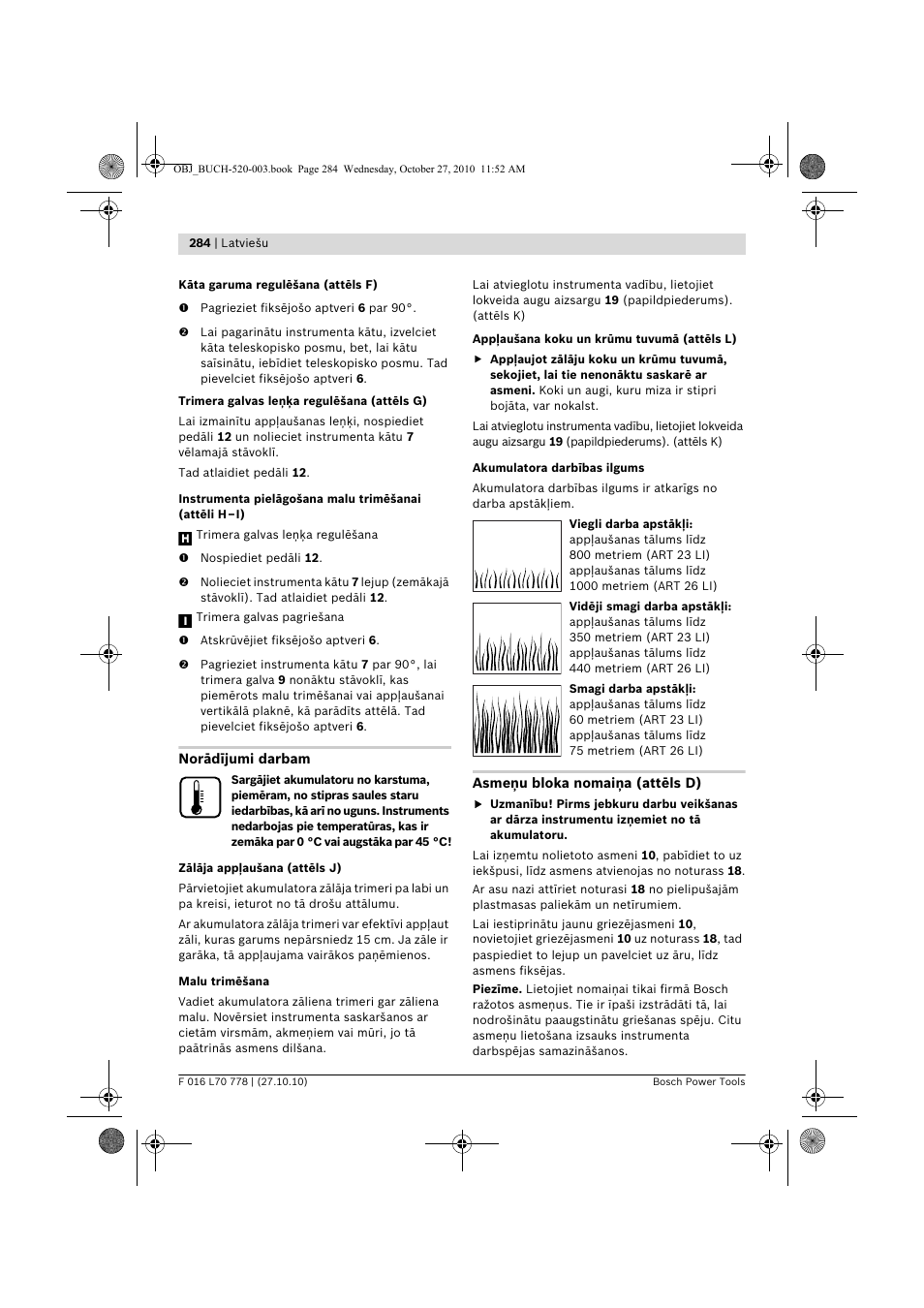 Bosch ART 23 LI User Manual | Page 284 / 297