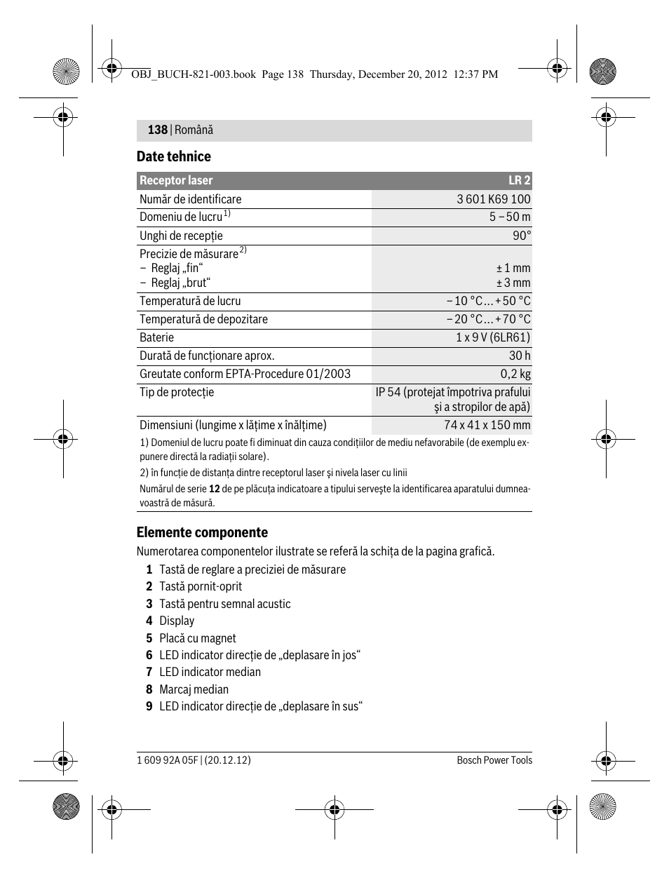 Bosch LR 2 Professional User Manual | Page 138 / 239
