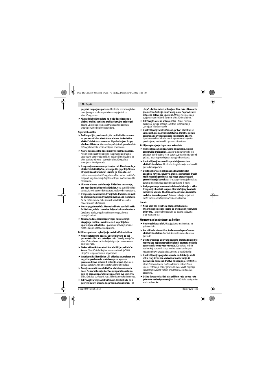 Bosch GBH 36 V-LI Professional User Manual | Page 176 / 238