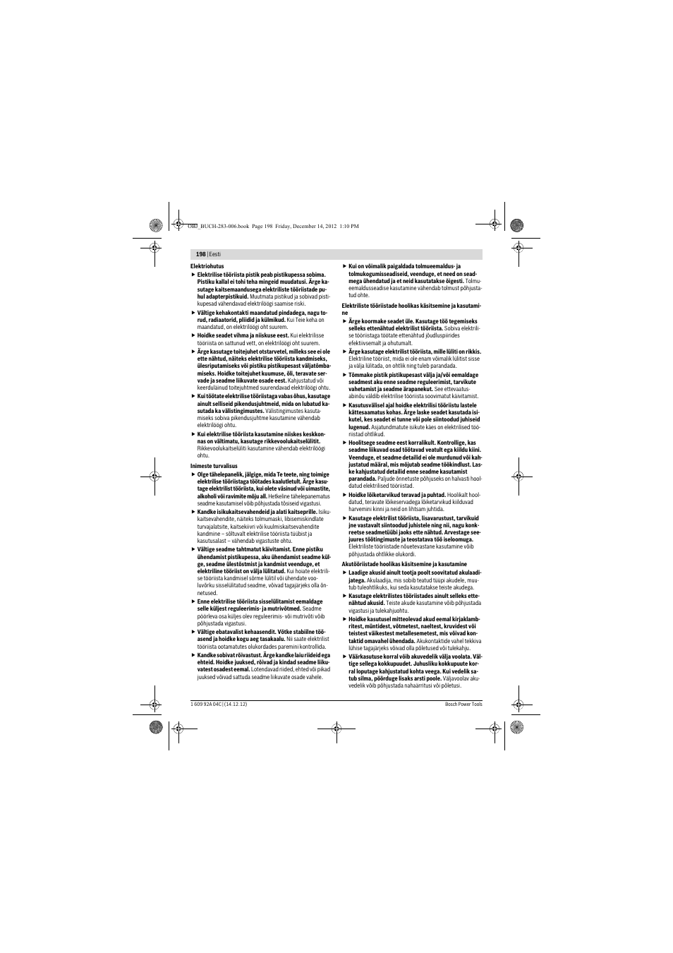 Bosch GBH 36 V-LI Professional User Manual | Page 198 / 238