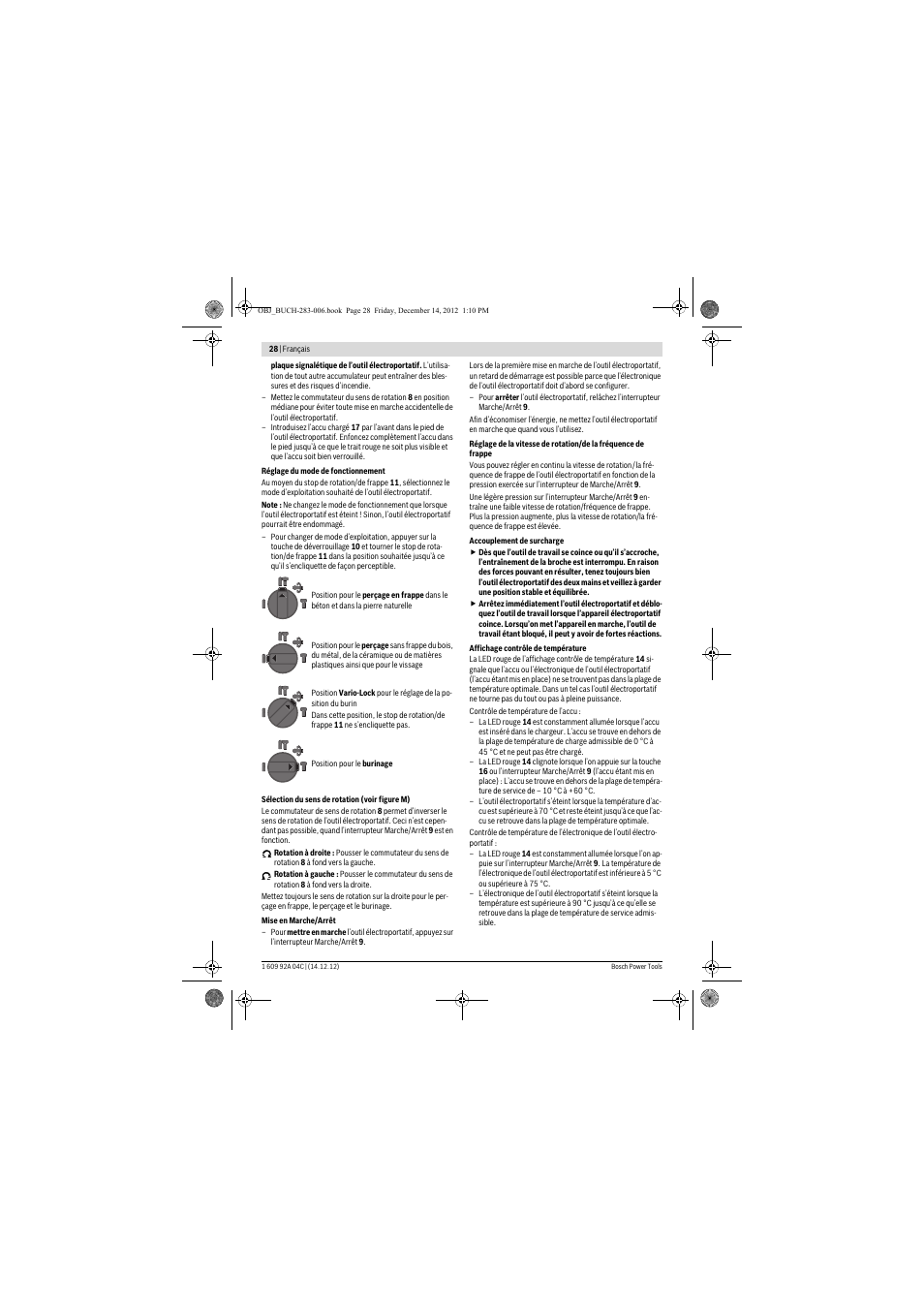 Bosch GBH 36 V-LI Professional User Manual | Page 28 / 238