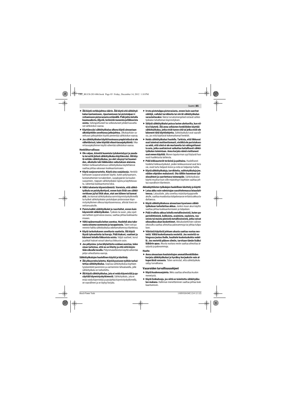 Bosch GBH 36 V-LI Professional User Manual | Page 85 / 238