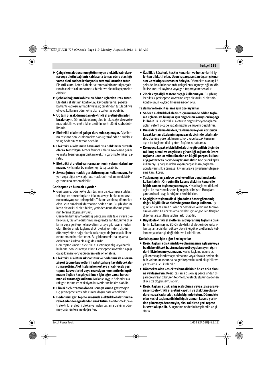 Bosch GWS 24-180 H Professional User Manual | Page 118 / 296