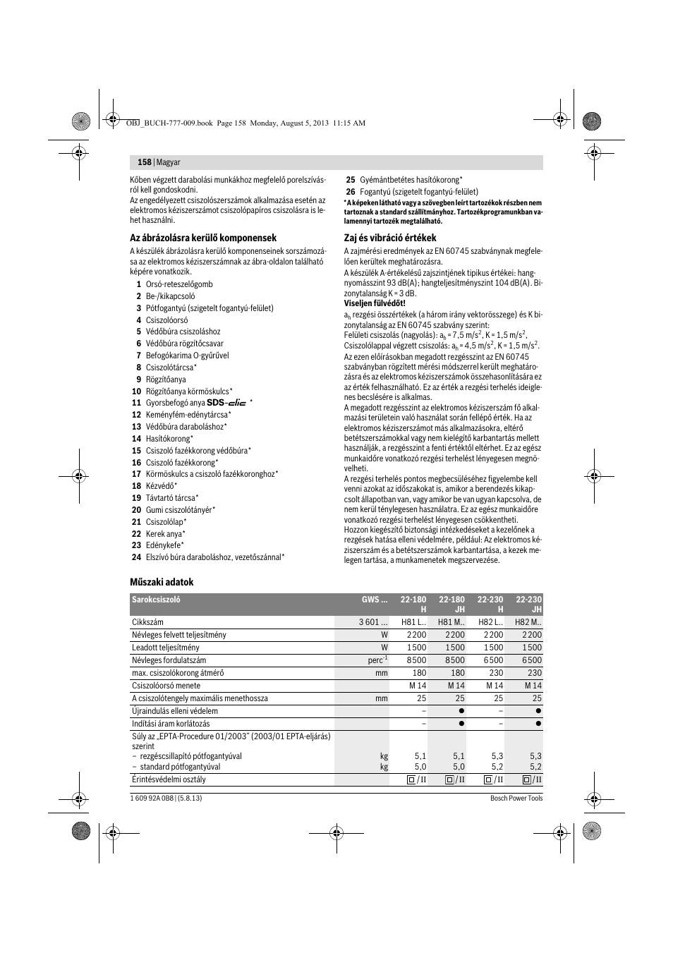 Bosch GWS 24-180 H Professional User Manual | Page 157 / 296