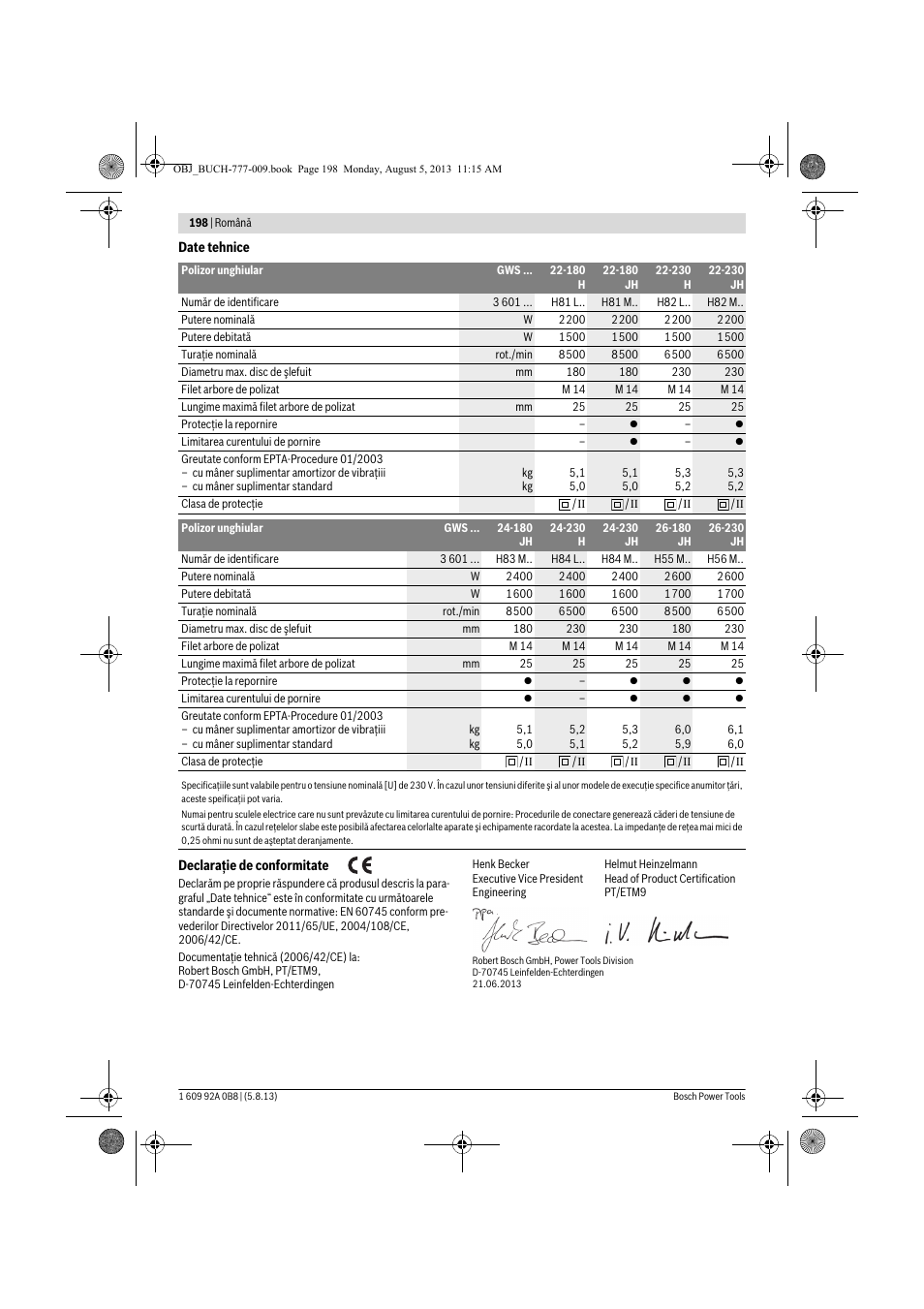 Bosch GWS 24-180 H Professional User Manual | Page 197 / 296