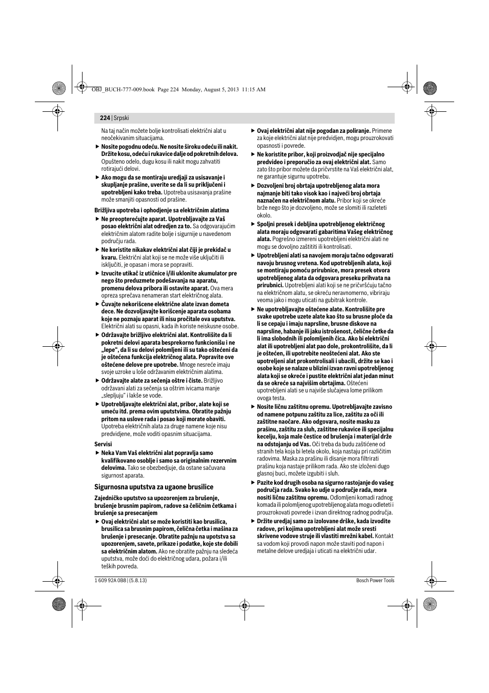 Bosch GWS 24-180 H Professional User Manual | Page 223 / 296
