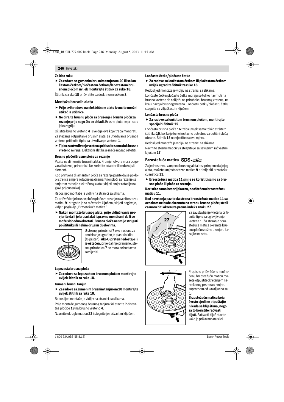 Bosch GWS 24-180 H Professional User Manual | Page 245 / 296