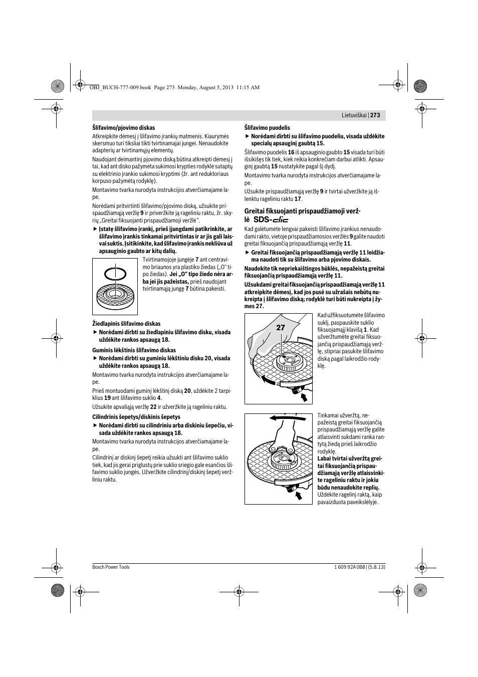 Bosch GWS 24-180 H Professional User Manual | Page 272 / 296