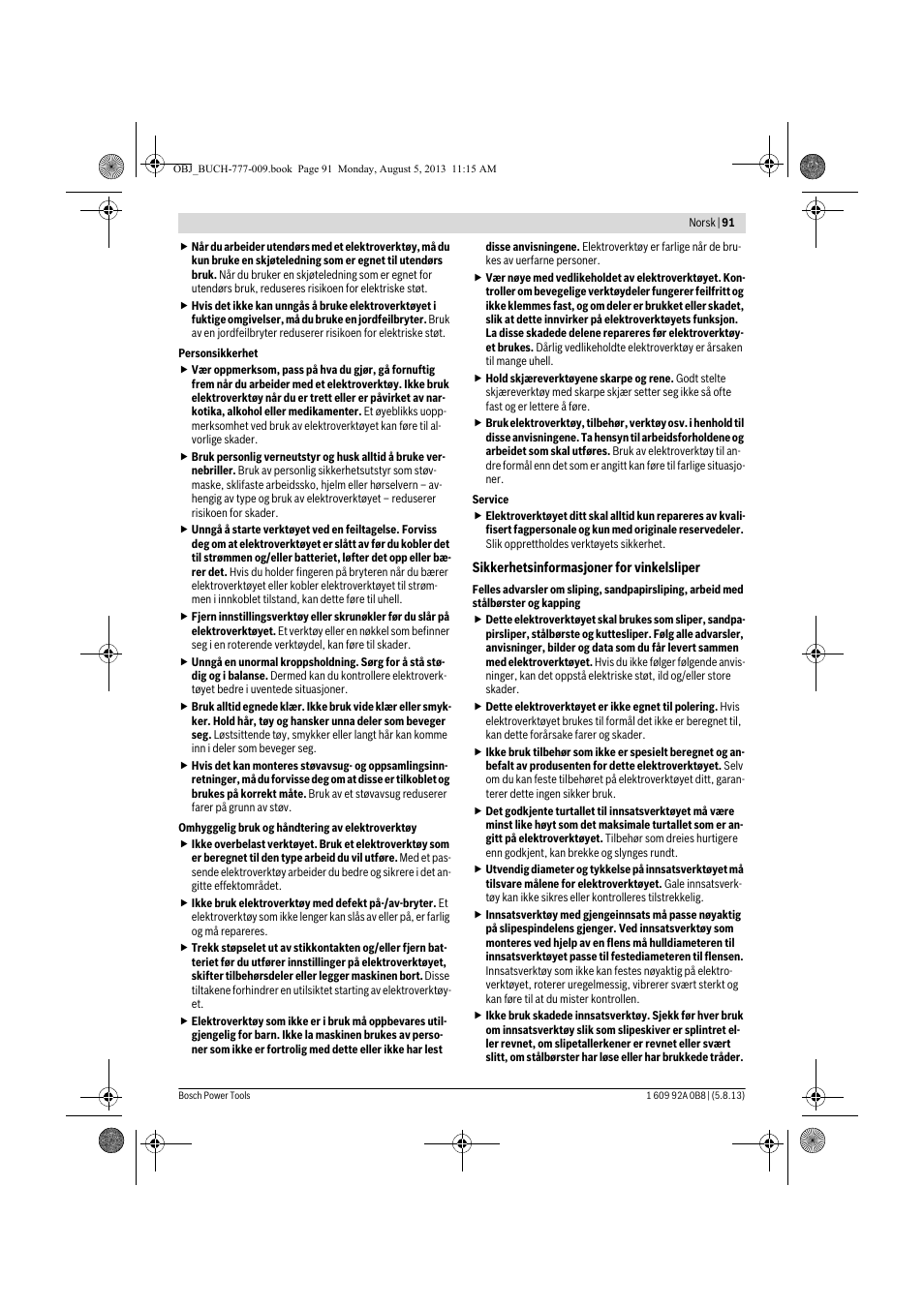 Bosch GWS 24-180 H Professional User Manual | Page 90 / 296