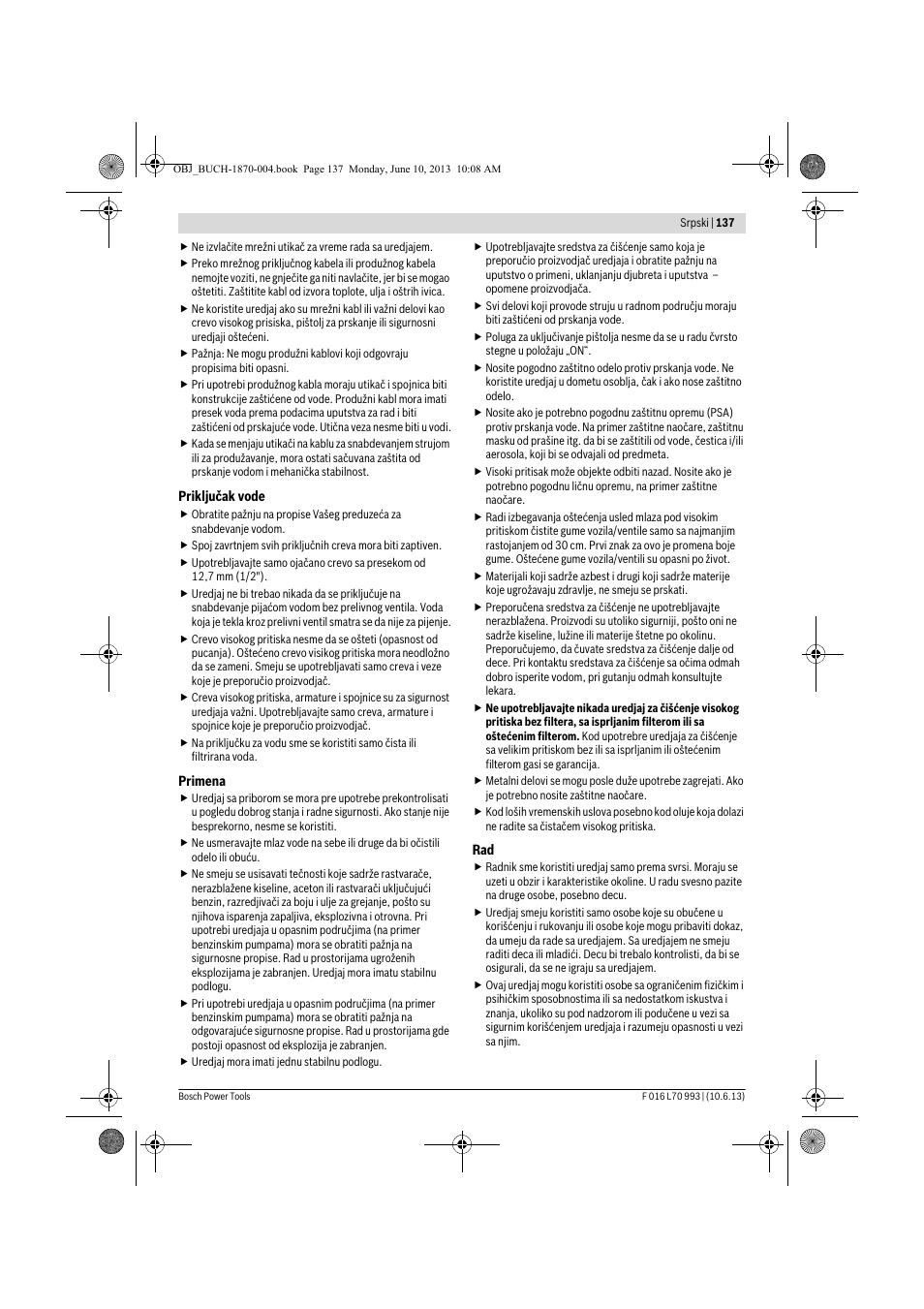 Bosch AQT 33-10 User Manual | Page 137 / 190