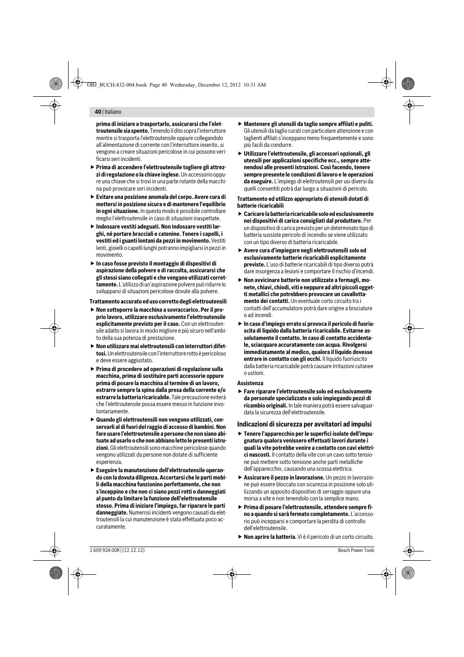 Bosch GDR 18 V-LI Professional User Manual | Page 40 / 194
