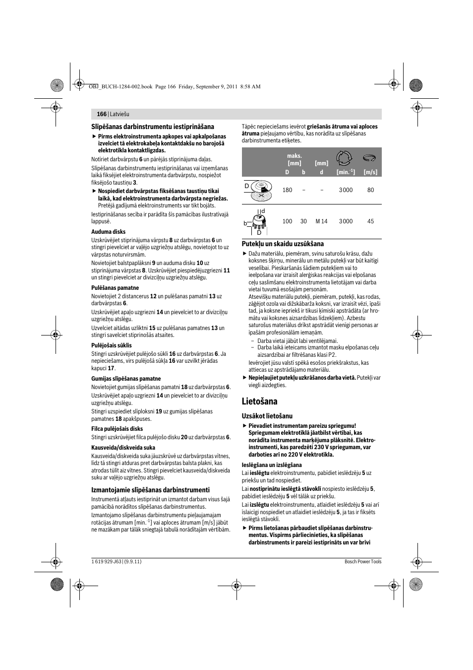Lietošana | Bosch GPO 14 CE Professional User Manual | Page 165 / 186