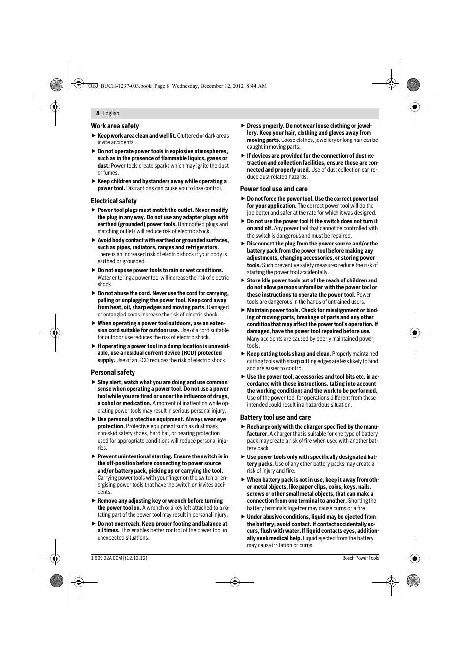 Bosch GSR 14,4 VE-2-LI Professional User Manual | Page 8 / 146