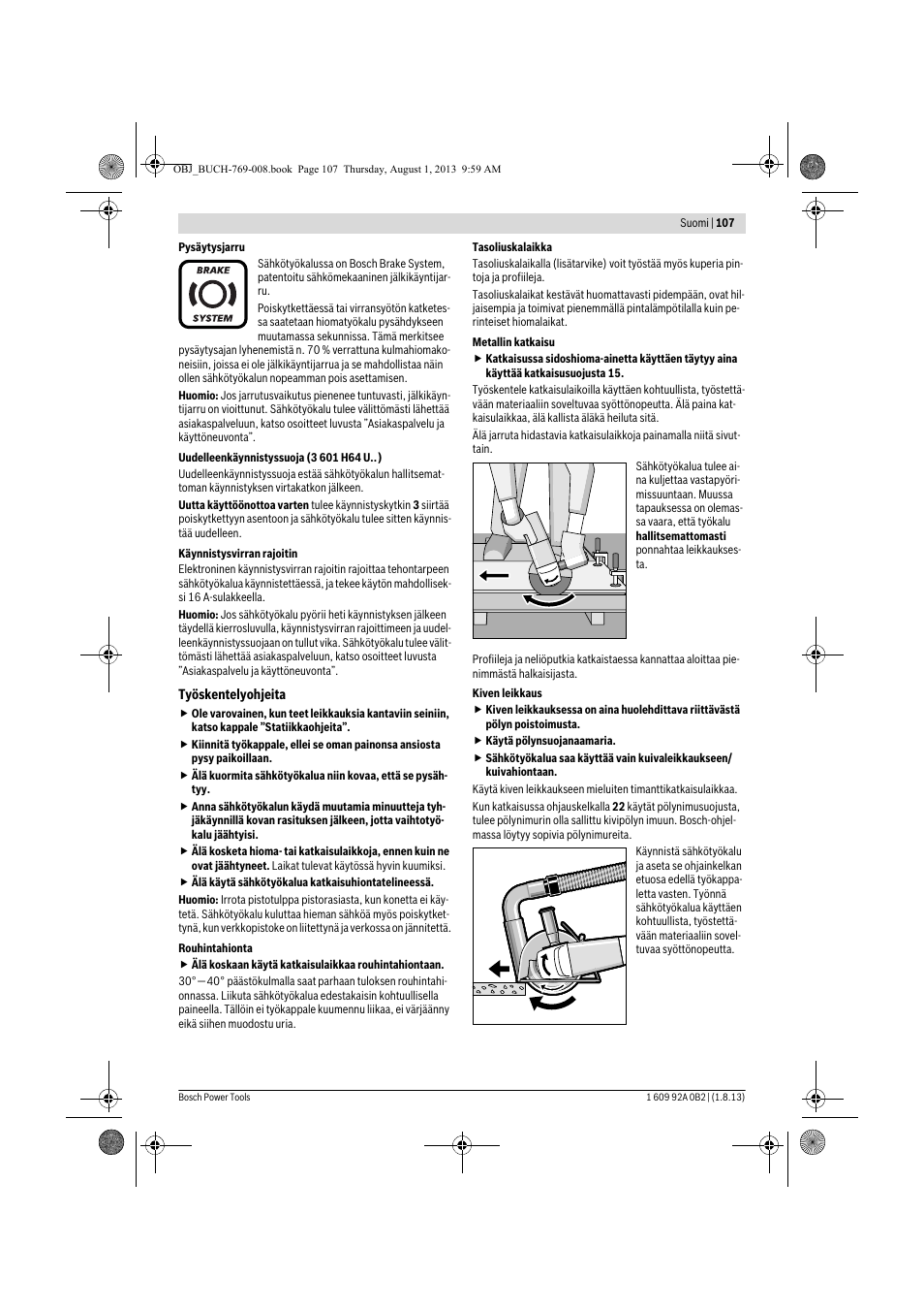 Bosch GWS 24-230 JVX Professional User Manual | Page 106 / 299