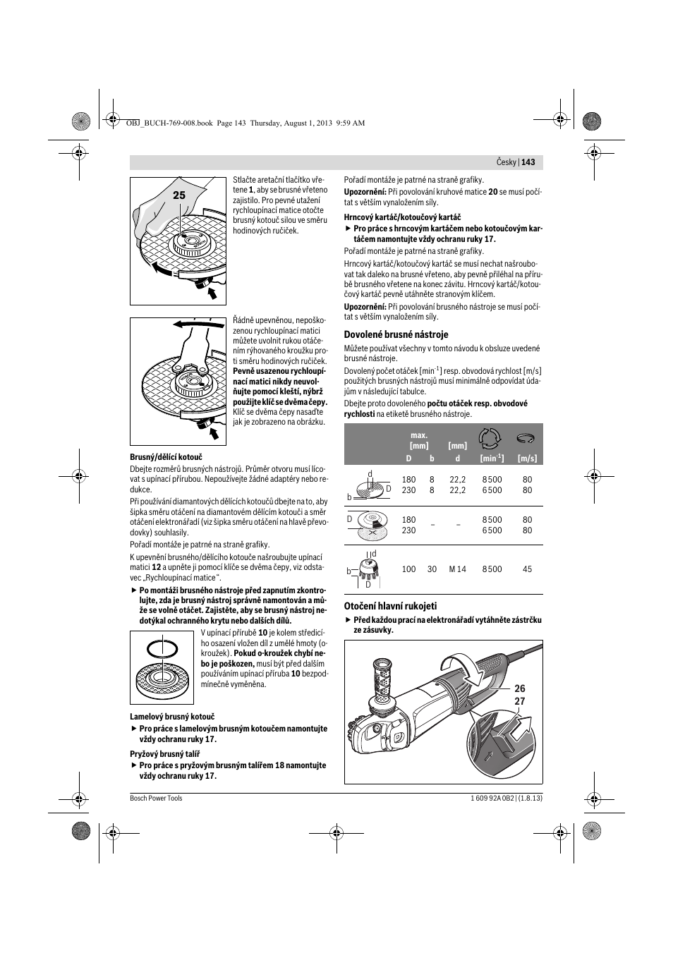 Bosch GWS 24-230 JVX Professional User Manual | Page 142 / 299