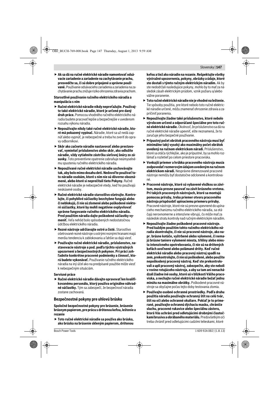 Bosch GWS 24-230 JVX Professional User Manual | Page 146 / 299