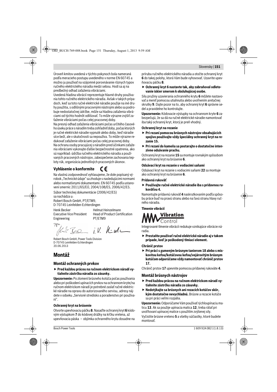 Montáž | Bosch GWS 24-230 JVX Professional User Manual | Page 150 / 299