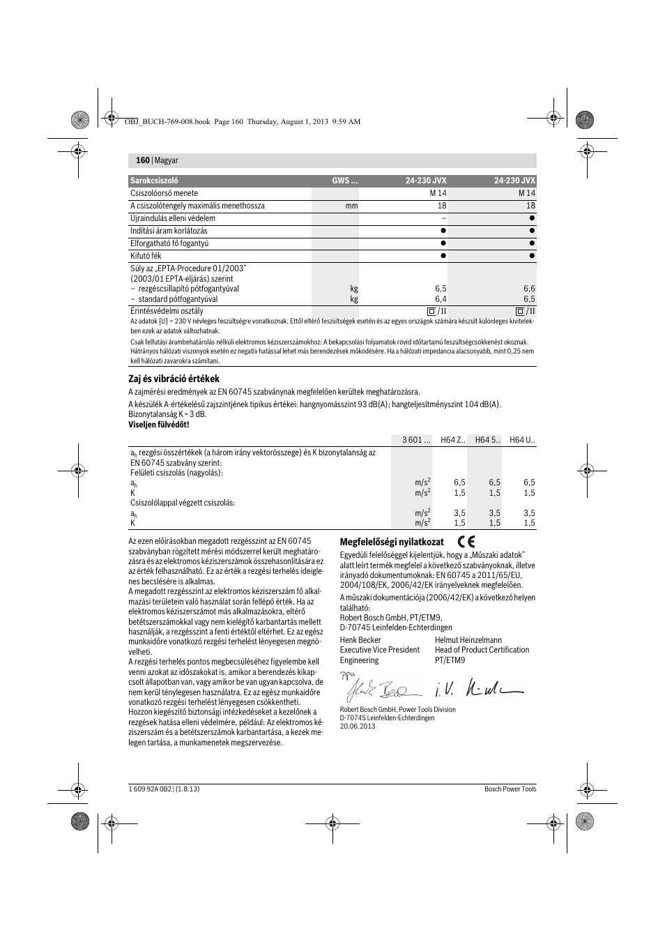 Bosch GWS 24-230 JVX Professional User Manual | Page 159 / 299