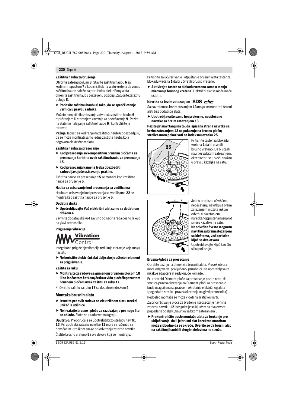 Bosch GWS 24-230 JVX Professional User Manual | Page 229 / 299