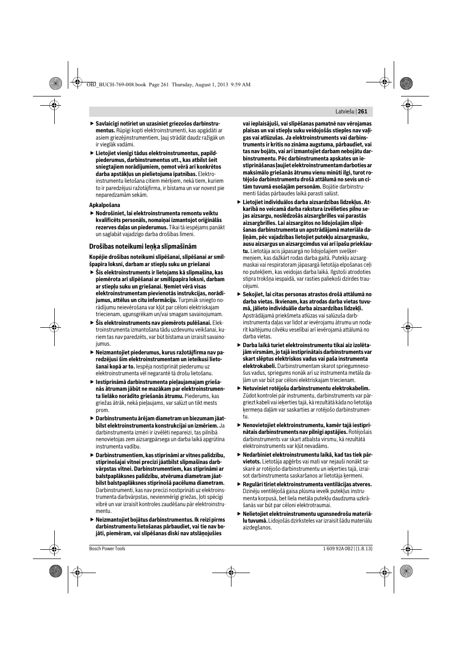 Bosch GWS 24-230 JVX Professional User Manual | Page 260 / 299