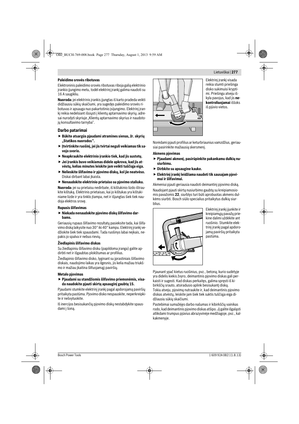 Bosch GWS 24-230 JVX Professional User Manual | Page 276 / 299