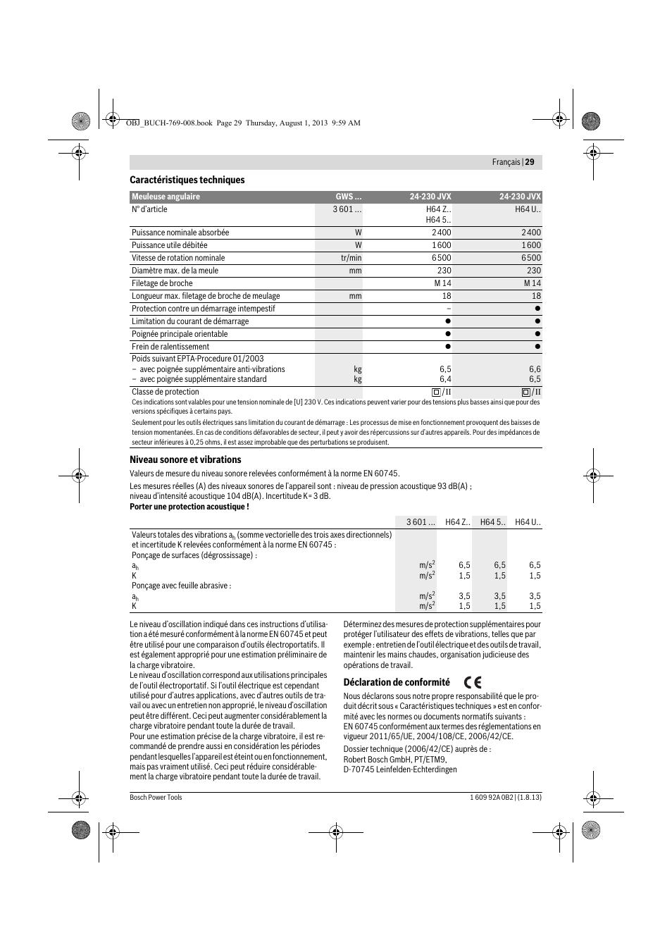 Bosch GWS 24-230 JVX Professional User Manual | Page 28 / 299