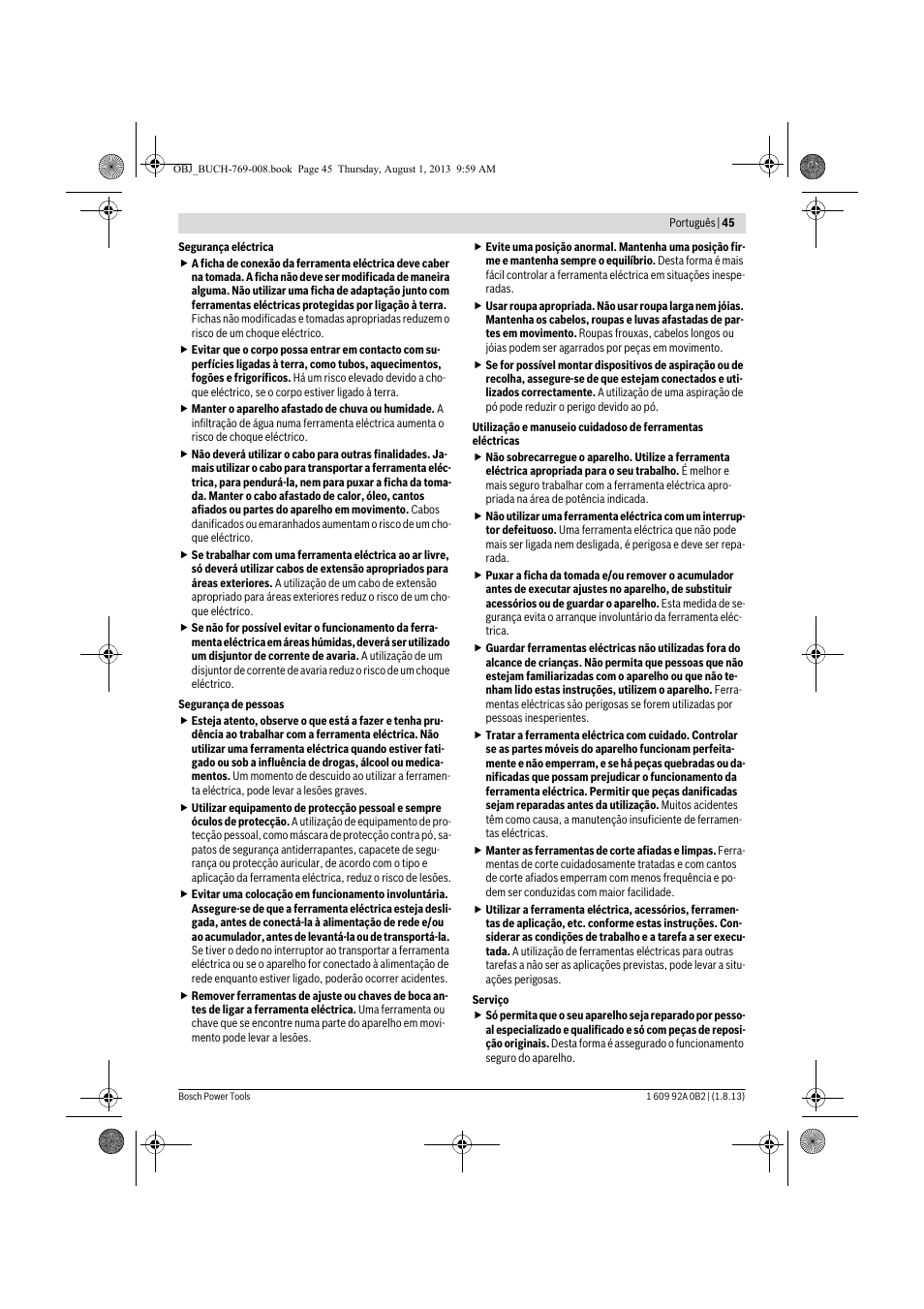 Bosch GWS 24-230 JVX Professional User Manual | Page 44 / 299