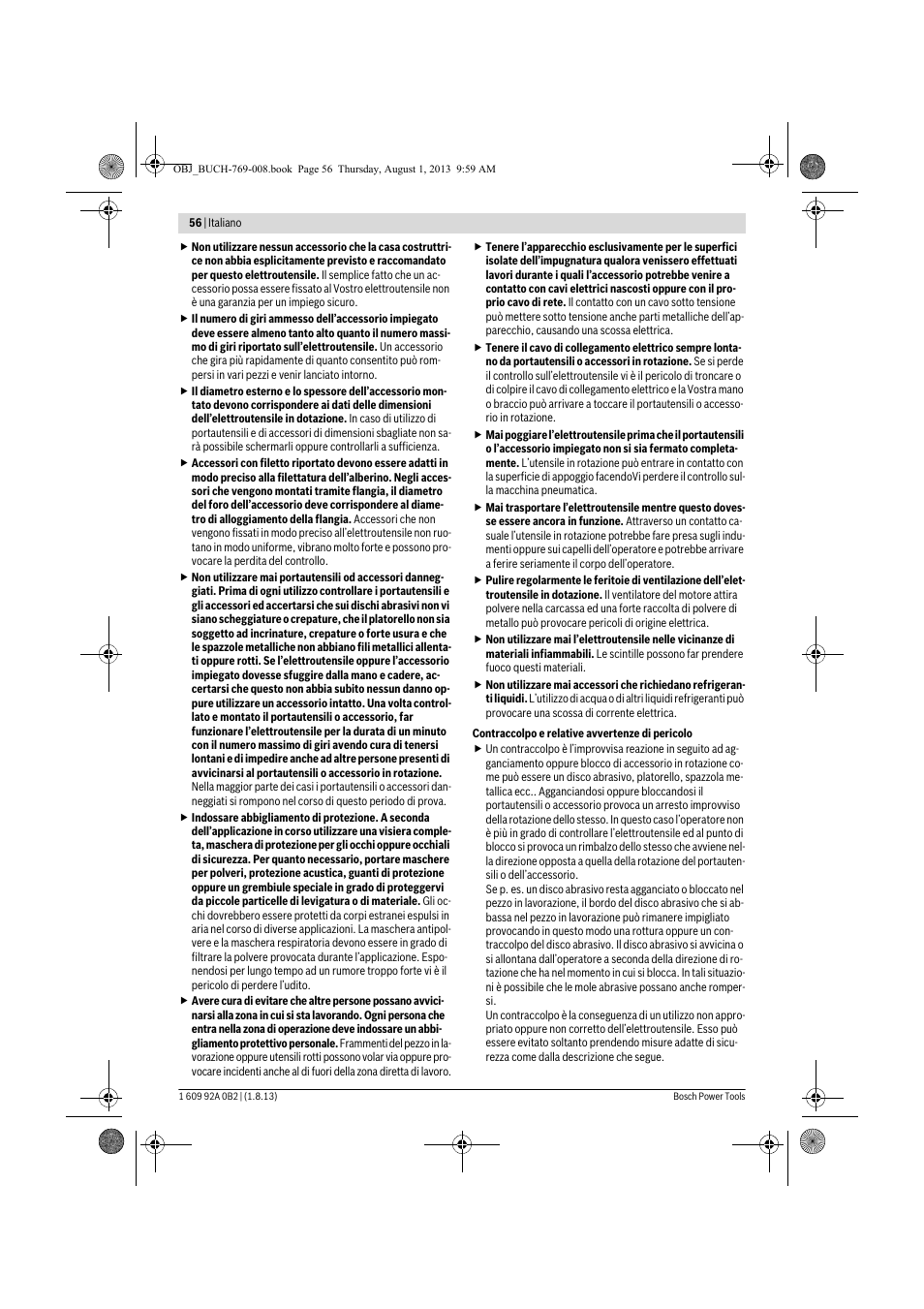 Bosch GWS 24-230 JVX Professional User Manual | Page 55 / 299